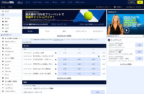 ボンズカジノ スポーツベッティング