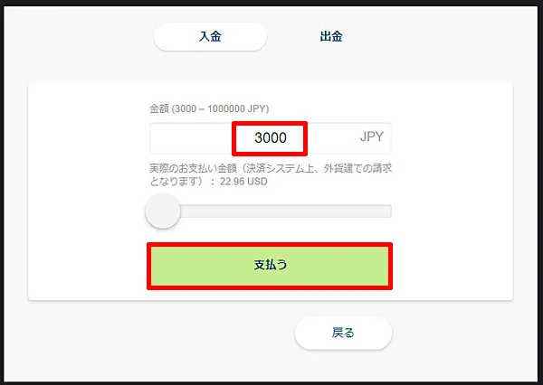 PayPay入金