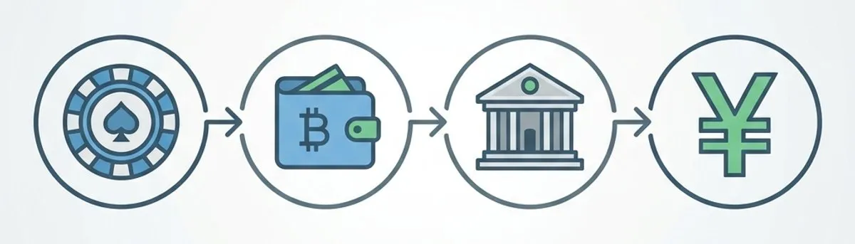 仮想通貨出金フローの全体像