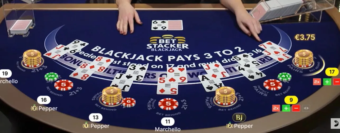Bet Stacker Blackjack スタジオ