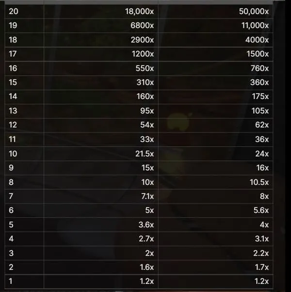 Cash or Crash 20個のボール装置