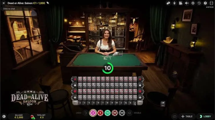 Dead or Alive: Saloon ゲーム画面