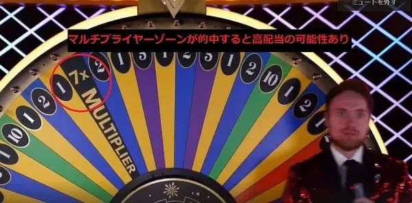 Dream Catcher 7x マルチプライヤーゾーン