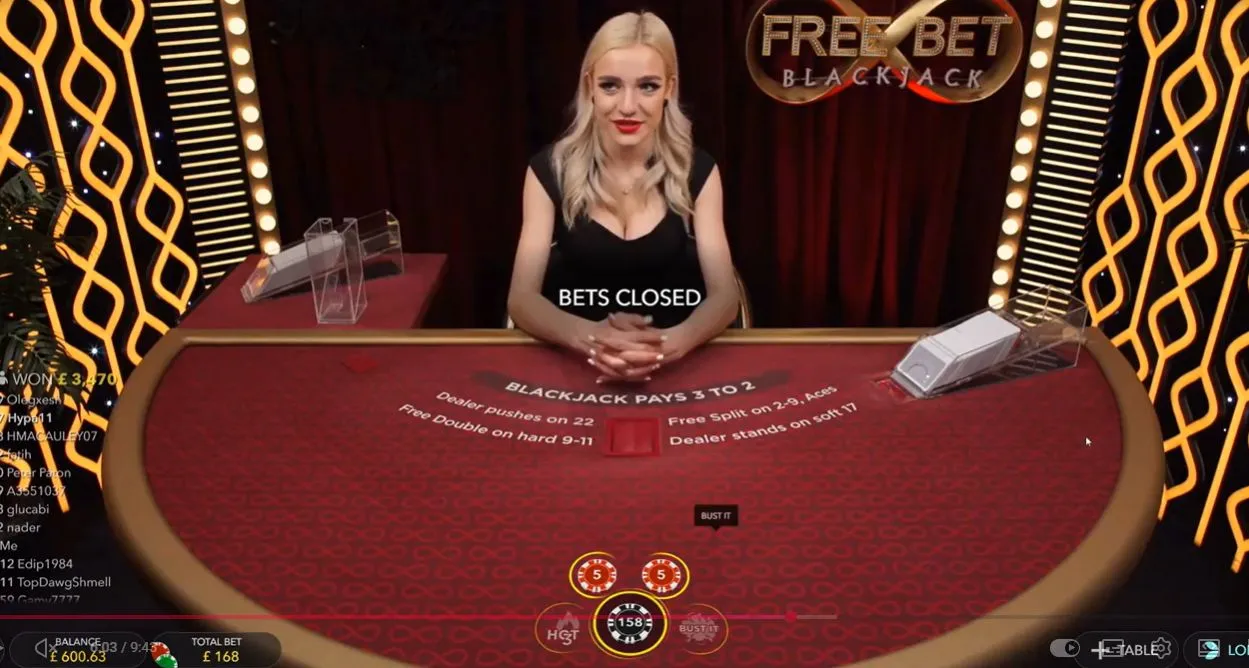 Free Bet Blackjack 比較