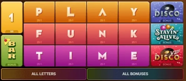 Funky Time ベットエリア
