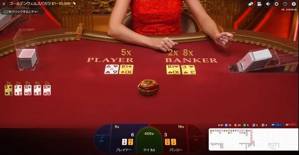 ゴールデンウェルスバカラ(Golden Wealth Baccarat)