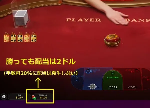 Golden Wealth Baccarat メインベット