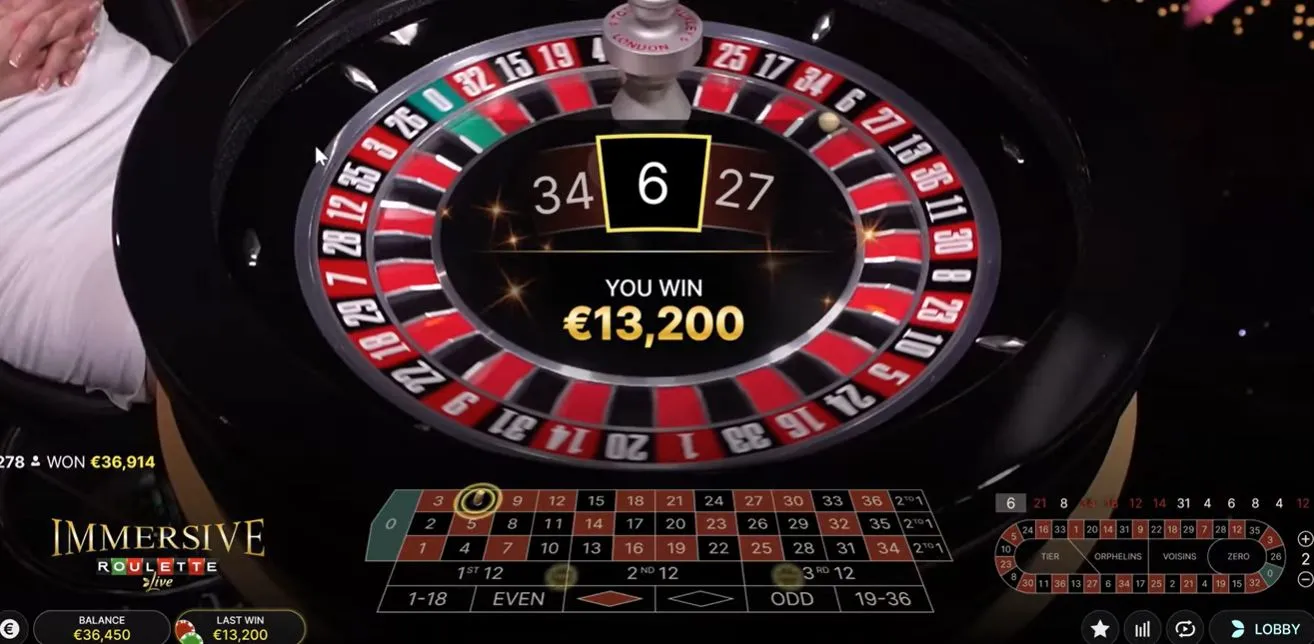 Immersive Roulette ゲームの流れ