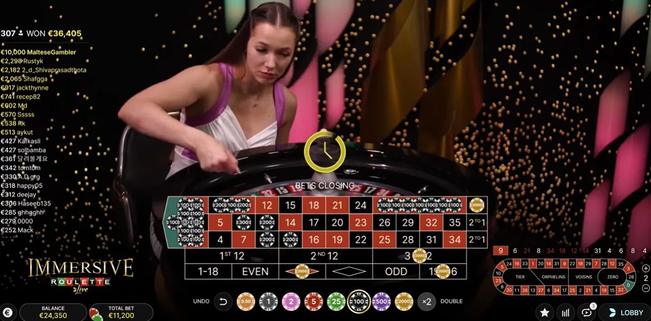 Immersive Roulette スタジオ