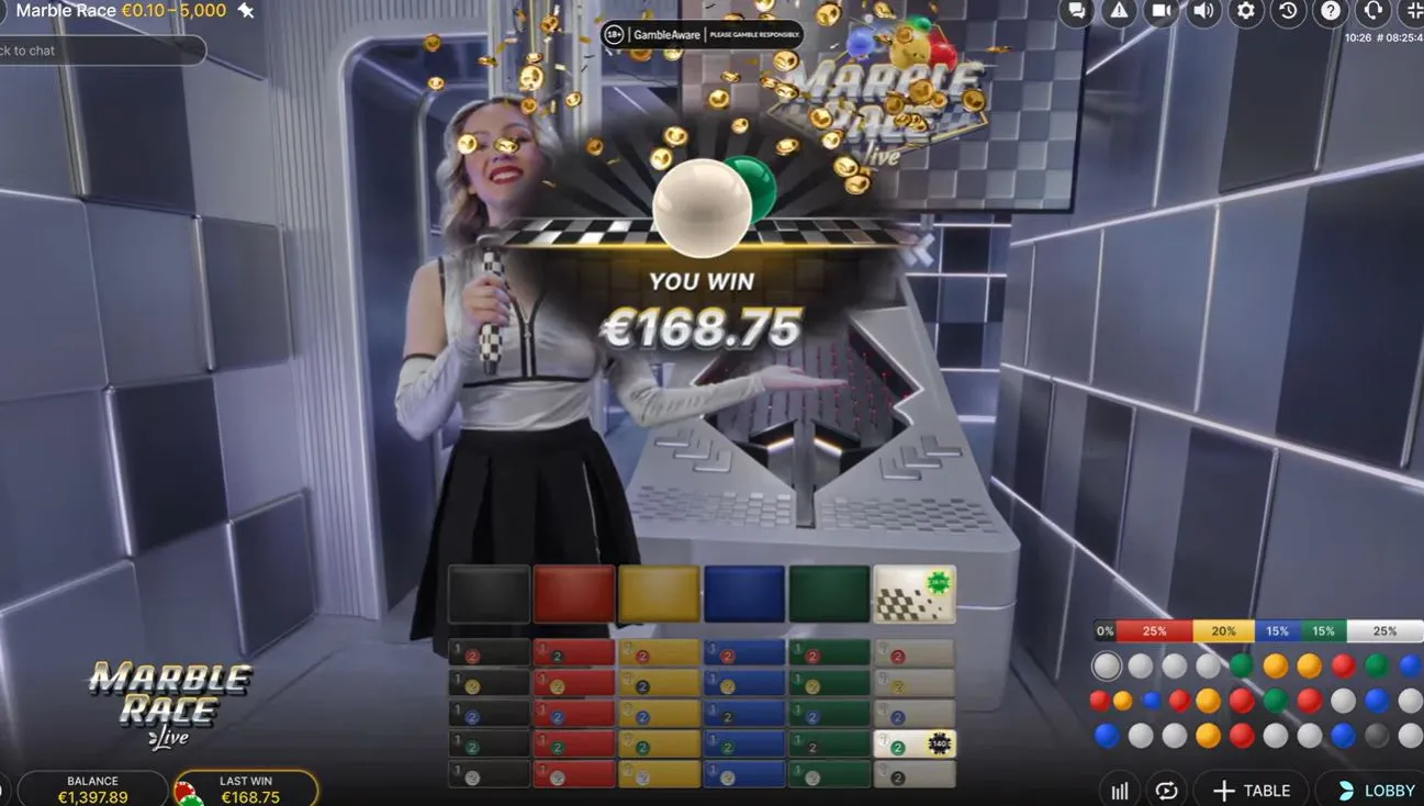 Marble Race スタジオ装飾