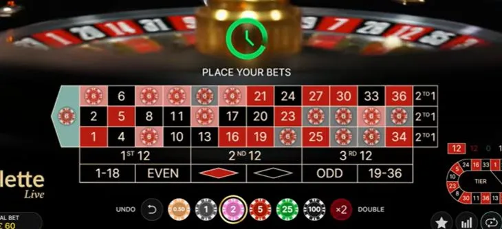 Speed Roulette 25秒ラウンド