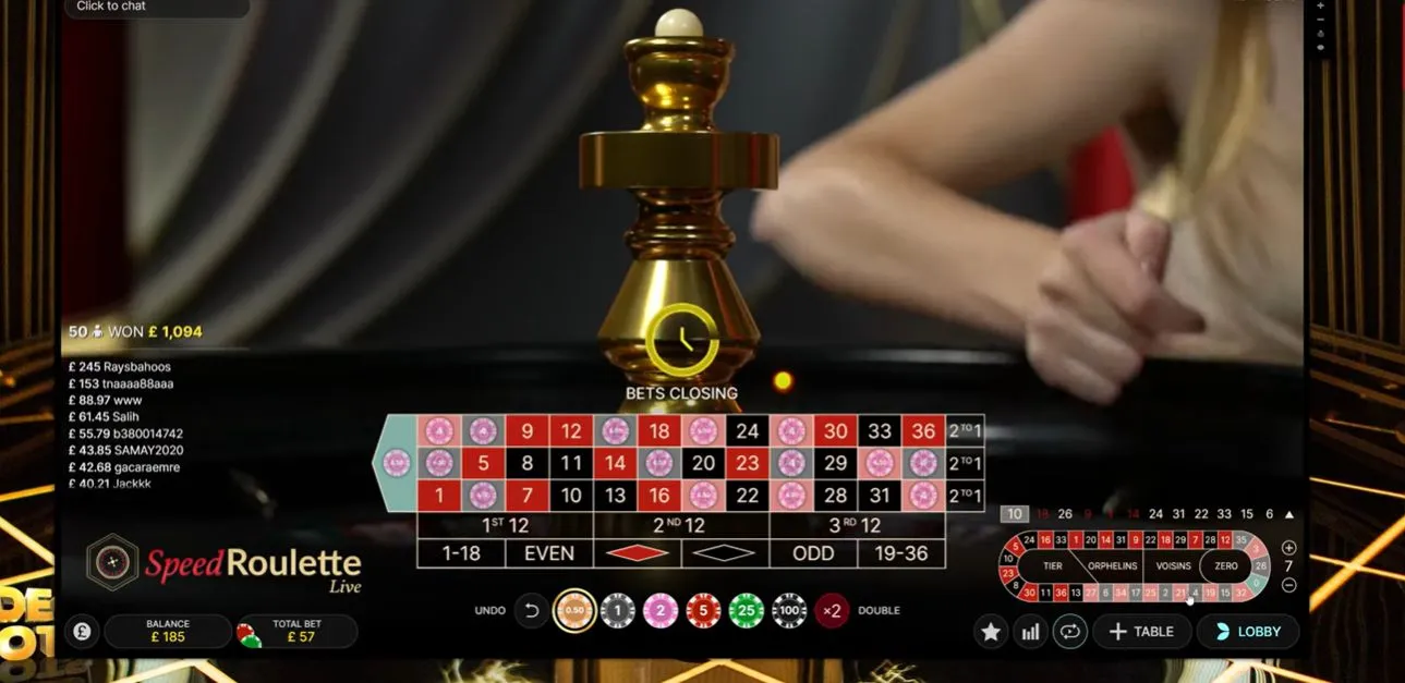 Speed Roulette ゲームの流れ