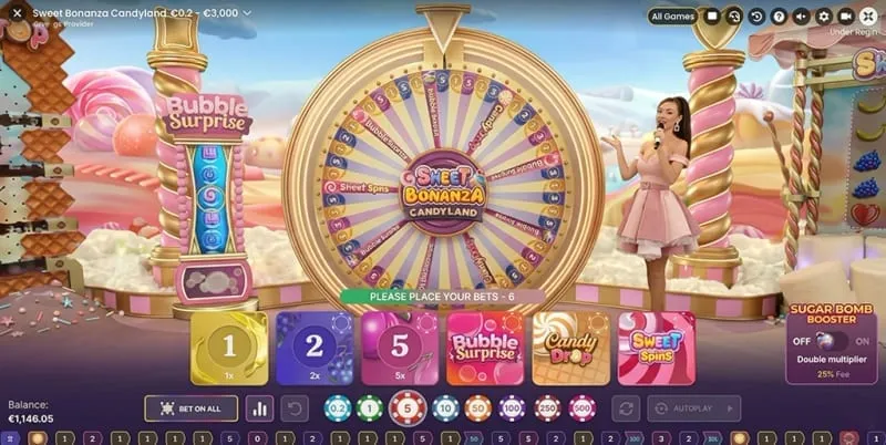 Sweet Bonanza CandyLand ゲーム画面