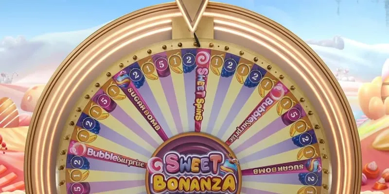 Sweet Bonanza CandyLand ホイール回転シーン