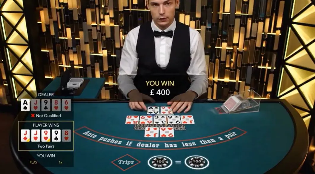 Ultimate Texas Hold'em ゲームの流れ