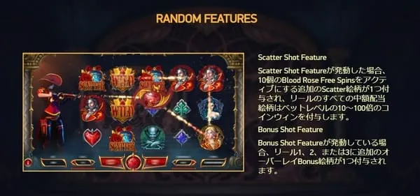ブラッドサッカーズ2のランダムフィーチャー(Scatter Shot・Bonus Shot)