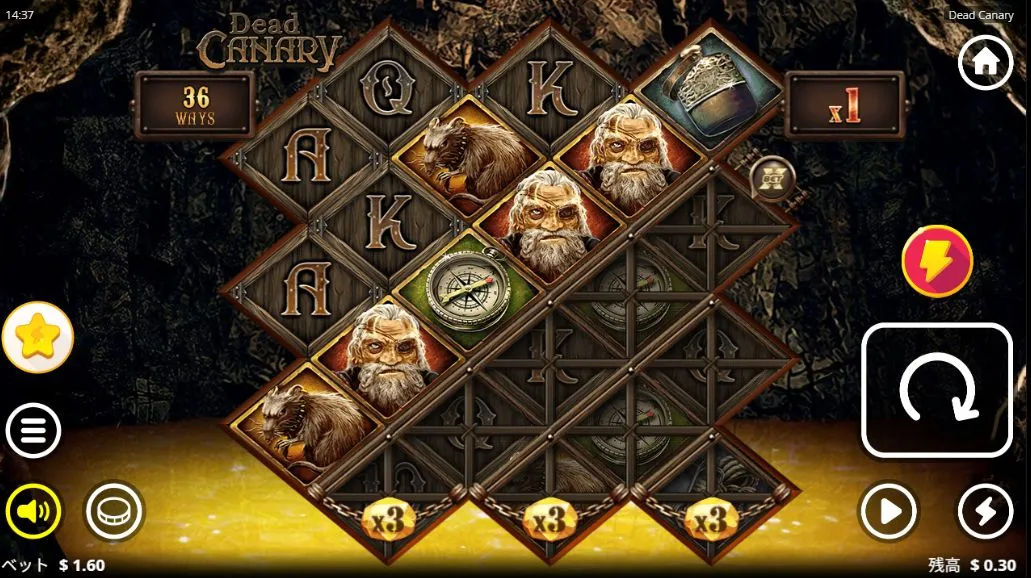 Dead Canaryのゲーム画面全体