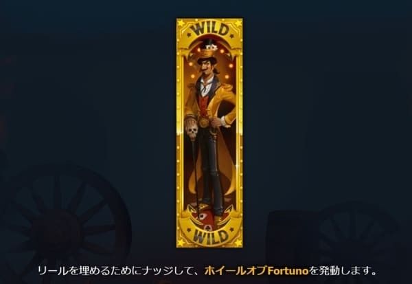 Dr. Fortunoの拡張ワイルドがリール全体に拡張する様子