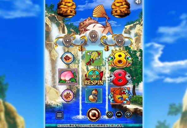 ドリームズオブゴールド リスピン連鎖画面