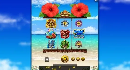 ハワイアンドリーム(Hawaiian Dream)のゲーム画面全体 3リール×3段