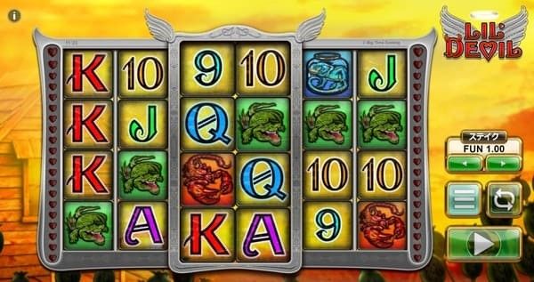 リルデビル(Lil Devil)のゲーム画面 6リール×4段
