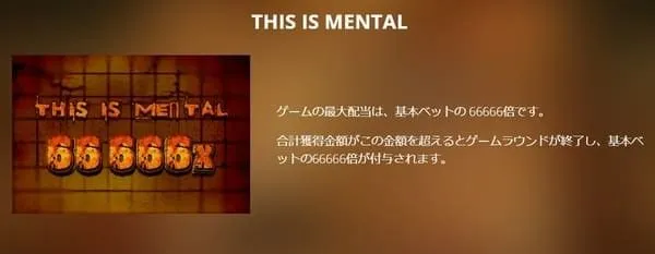 メンタルの最大66,666倍配当(THIS IS MENTAL)