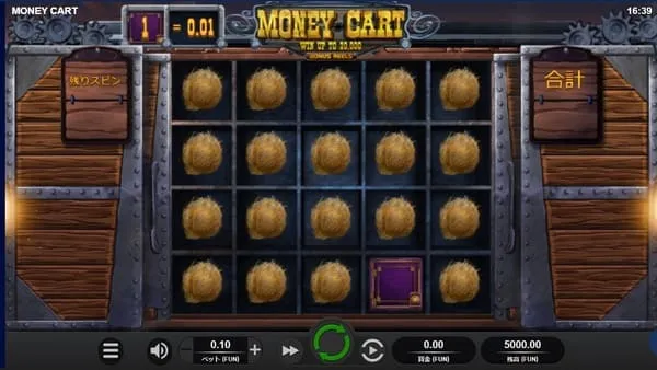 マネーカート(Money Cart)のゲーム画面全体