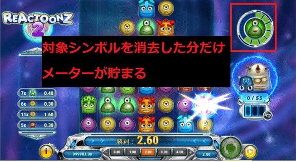 リアクトゥーンズ2のチャージメーター