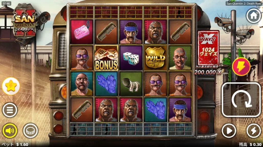 San Quentin 2: Death Rowのゲーム画面全体