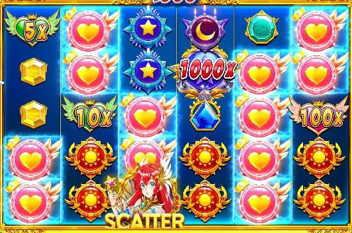 スターライトプリンセス1000のマルチプライヤー画面