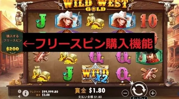 フリースピン購入機能