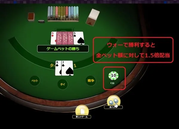 数字が大きい方が勝ち