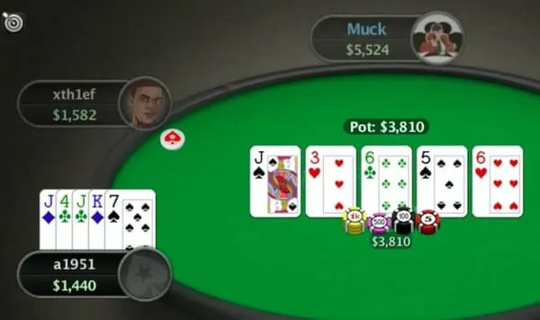 リバー - 5枚目の共有カード公開